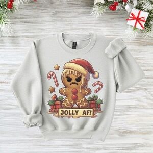 PLUS SIZE Festive Gingerbread Sweatshirt